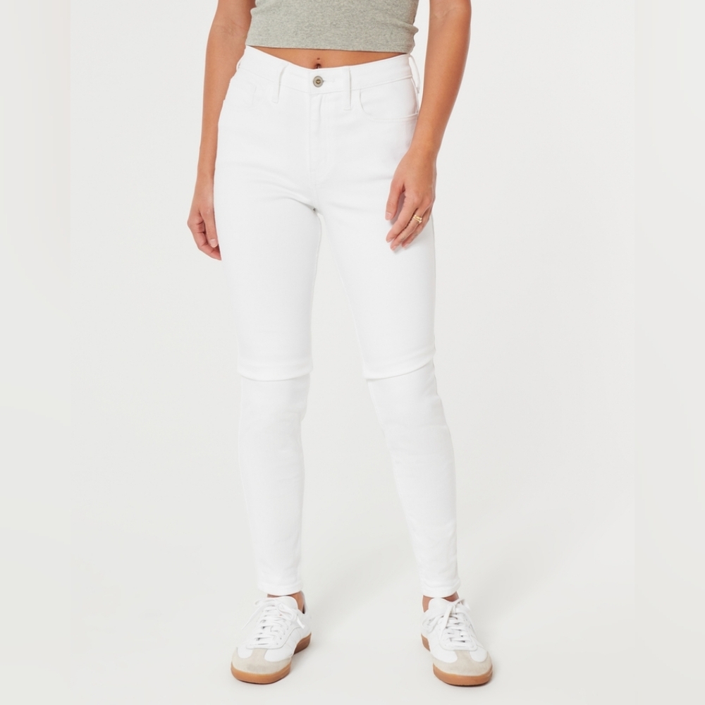 Hollister High Rise White Jegging Women's Size 5 Short NWT - Picture 2 of 9